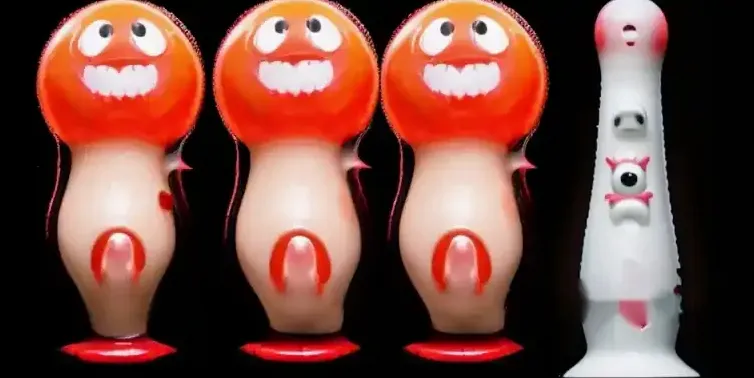 Chłopiec z Happy Game otoczony przez uśmiechnięte stworzenia